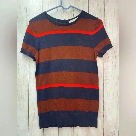 Loft Short Sleeve Top Size XS Cotton/Rayon/Wool - Picture 1 of 8